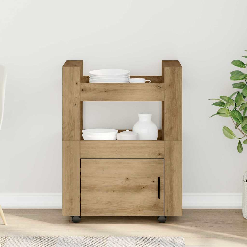 Köksvagn Artisan Ek 60 X 45 X 80 Cm Konstruerat Trä