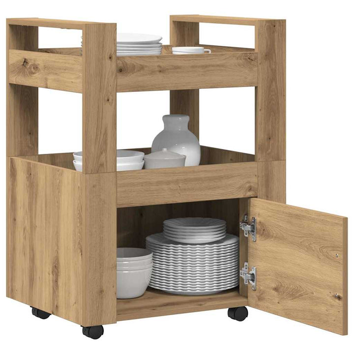 Köksvagn Artisan Ek 60 X 45 X 80 Cm Konstruerat Trä
