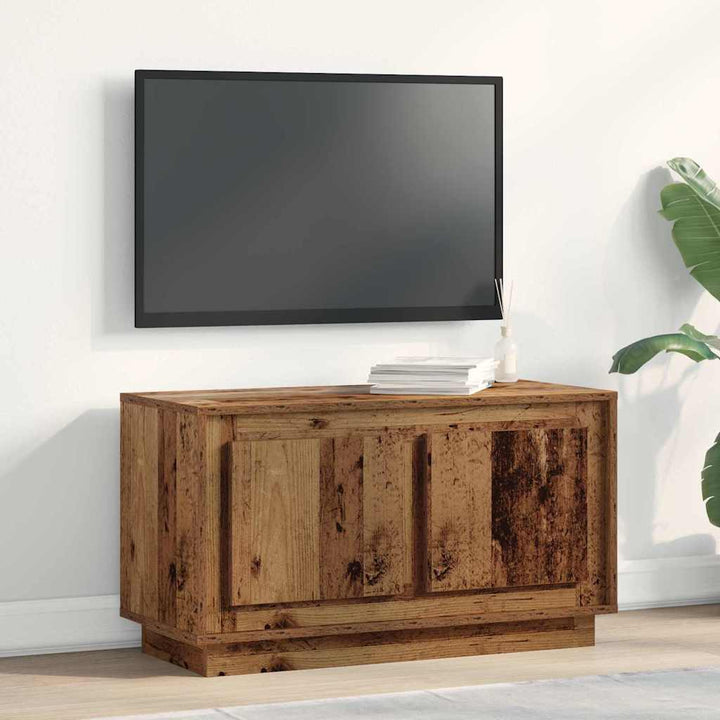 Tv-Skåp Gammalt Trä 80 X 35 X 45 Cm Konstruerat Trä