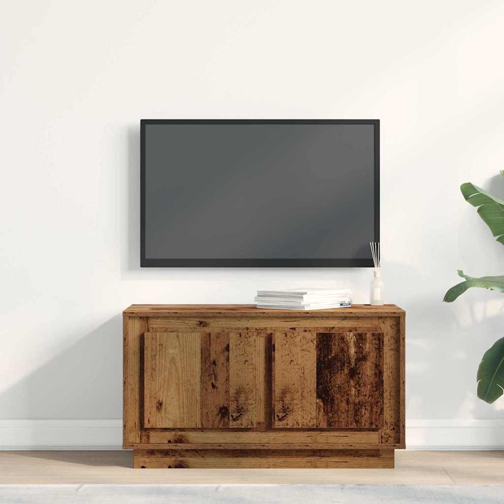 Tv-Skåp Gammalt Trä 80 X 35 X 45 Cm Konstruerat Trä