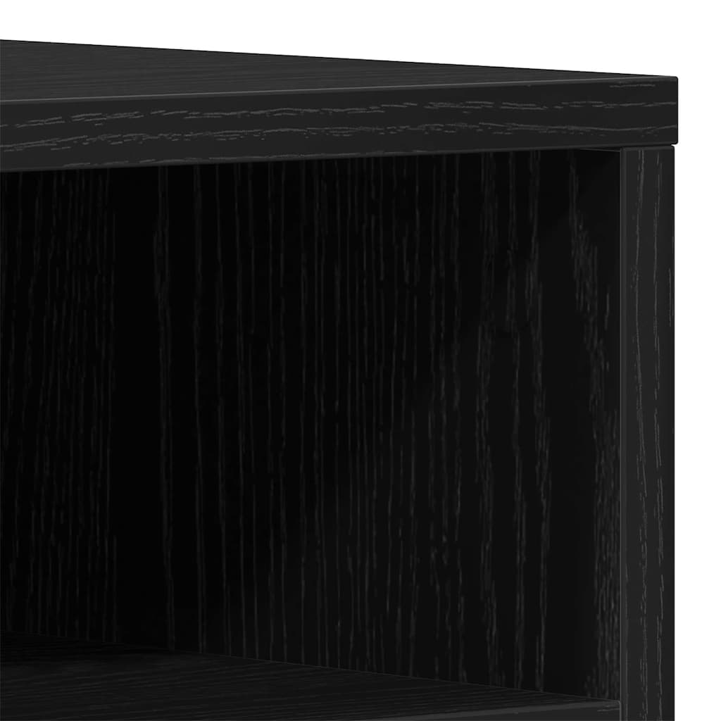 Tv-Skåp Svart Ek 150 X 30 X 44,5 Cm Konstruerat Trä
