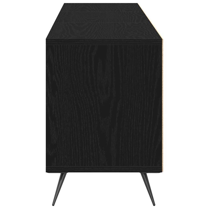 Tv-Skåp Svart Ek 150 X 30 X 44,5 Cm Konstruerat Trä