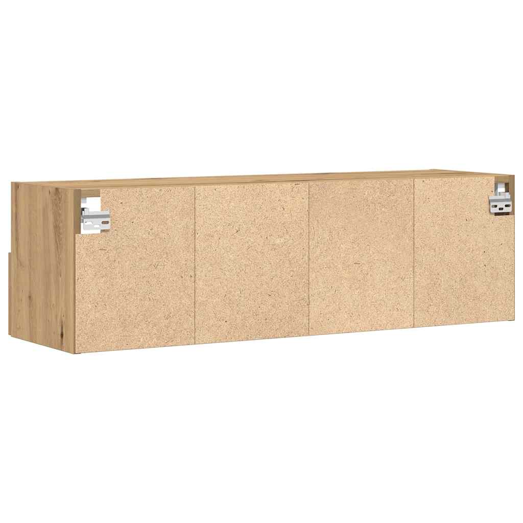 Tv Vägghylla Artisan Ek 100 X 30 X 30 Cm Konstruerat Trä