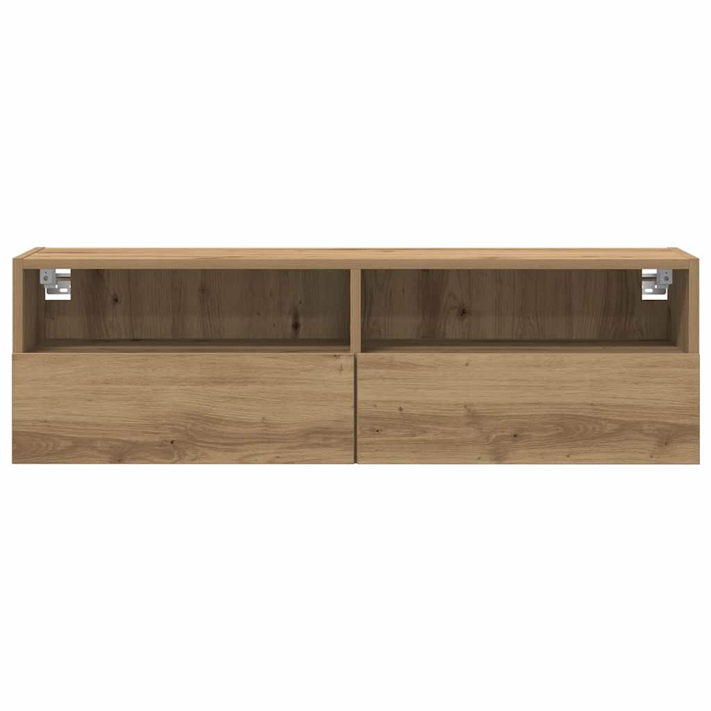 Tv Vägghylla Artisan Ek 100 X 30 X 30 Cm Konstruerat Trä