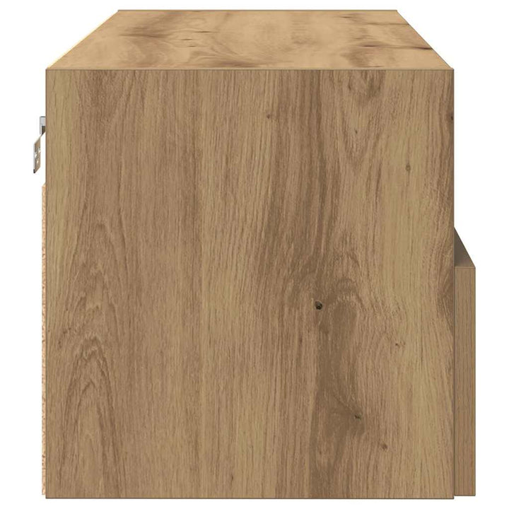 Tv Vägghylla 2 Pcs Artisan Ek 100 X 30 X 30 Cm Konstruerat Trä