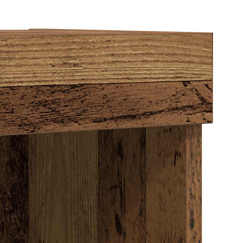 Tv-Bänkset 2 Pcs Gammalt Trä 80 X 30 X 30 Cm Konstruerat Trä