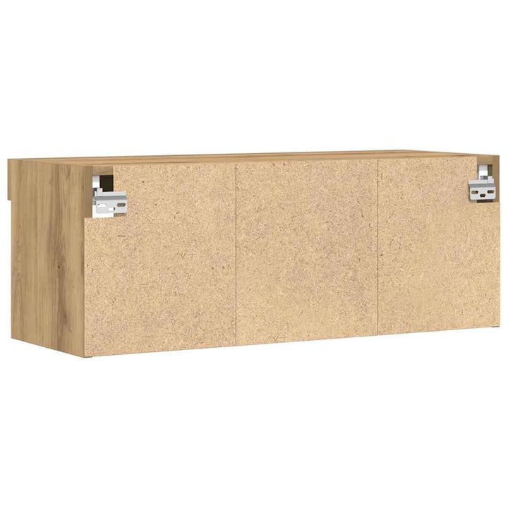 Tv-Bänkset 2 Pcs Artisan Ek 80 X 30 X 30 Cm Konstruerat Trä