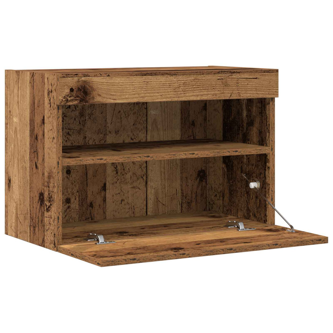 Tv Vägghylla Gammalt Trä 60 X 30 X 40 Cm Konstruerat Trä