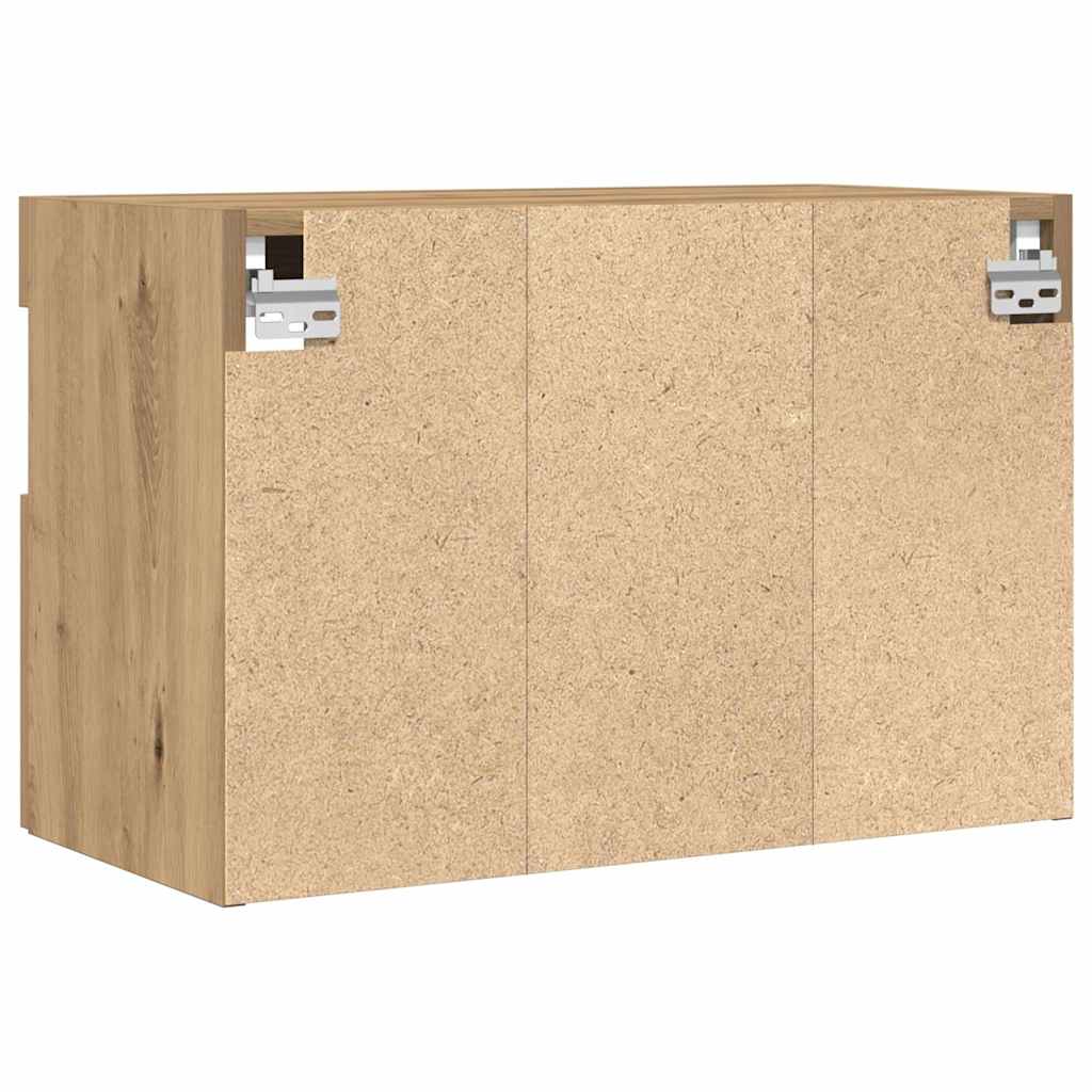 Tv Vägghylla 2 Pcs Artisan Ek 60 X 30 X 40 Cm Konstruerat Trä