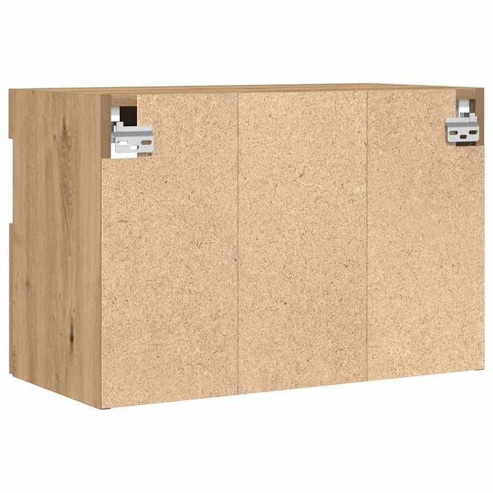 Tv Vägghylla 2 Pcs Artisan Ek 60 X 30 X 40 Cm Konstruerat Trä
