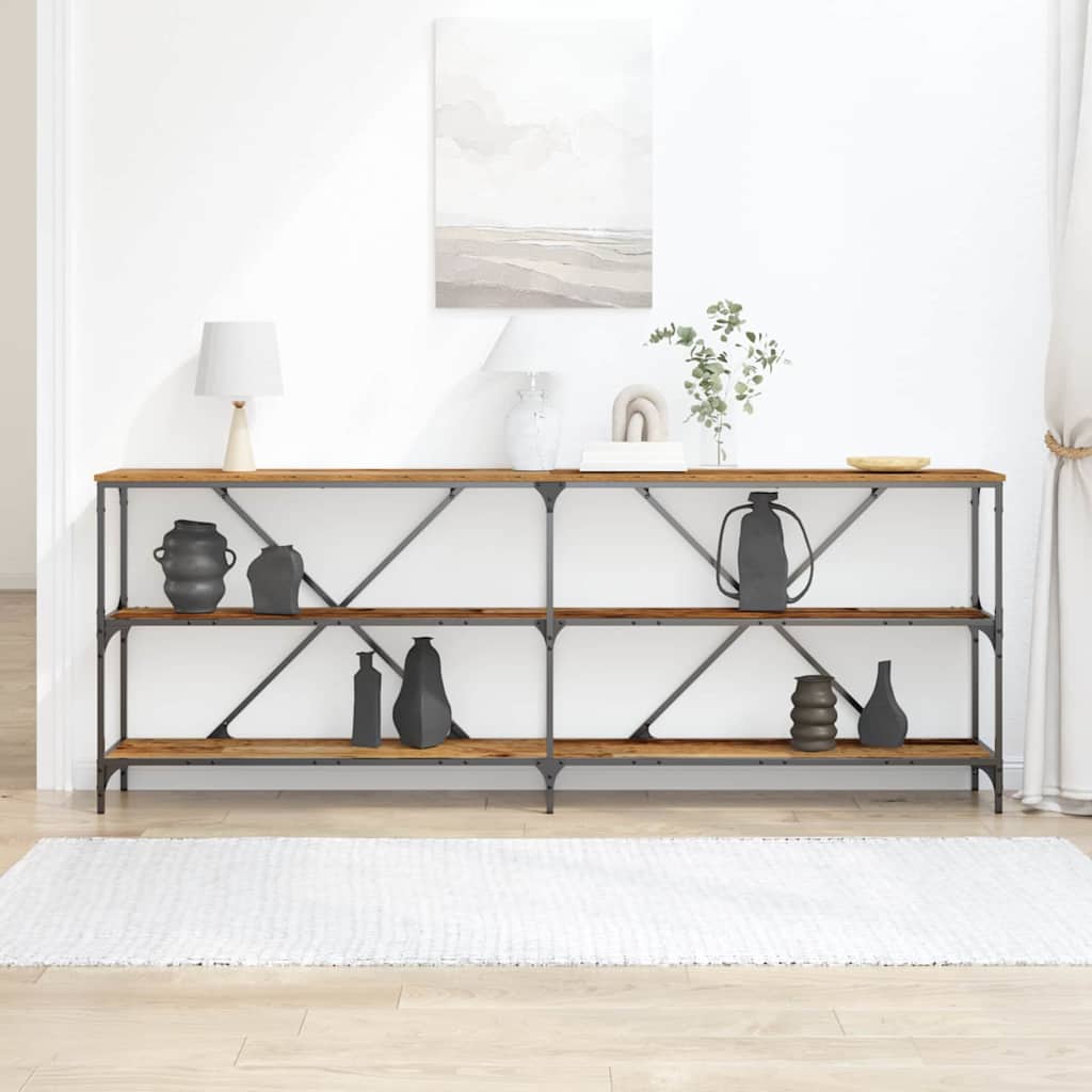Konsolbord Gammalt Trä 200 X 30 X 75 Cm Konstruerat Trä
