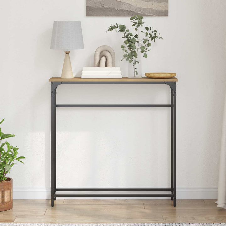 Konsolbord Artisan Ek 75 X 19,5 X 75 Cm Konstruerat Trä