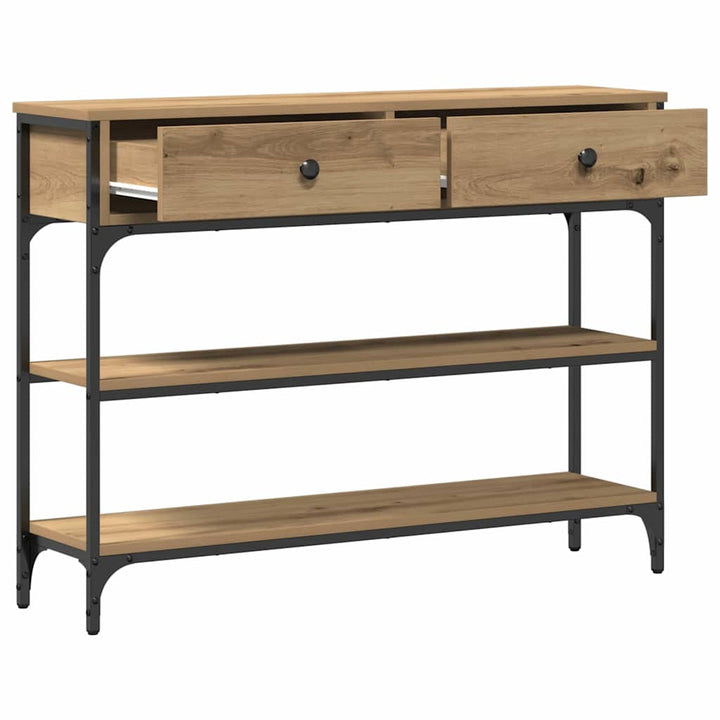 Konsolbord Artisan Ek 100 X 25 X 75 Cm Konstruerat Trä