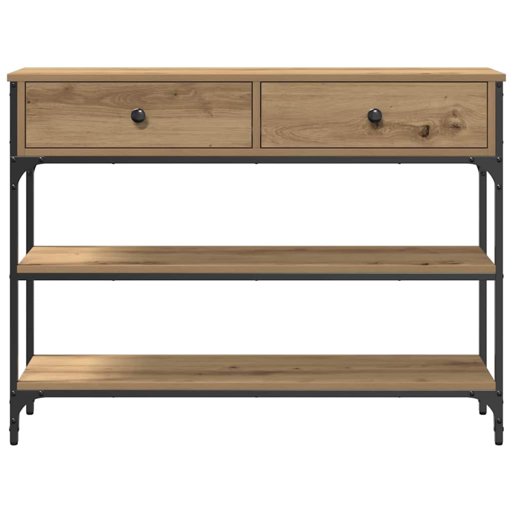 Konsolbord Artisan Ek 100 X 25 X 75 Cm Konstruerat Trä
