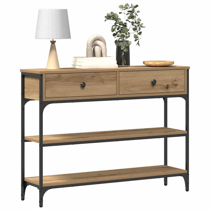 Konsolbord Artisan Ek 100 X 25 X 75 Cm Konstruerat Trä