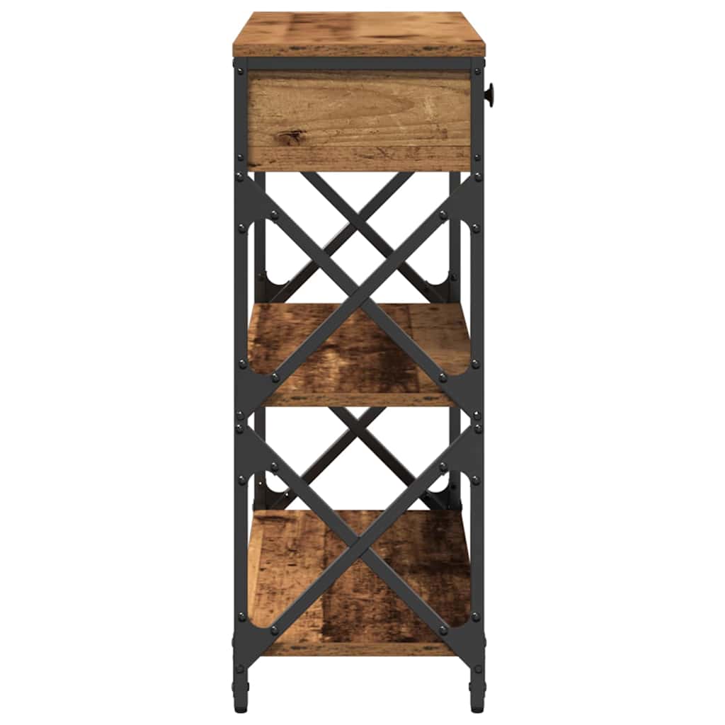 Konsol Bord Gammalt Trä 75 X 28 X 75 Cm