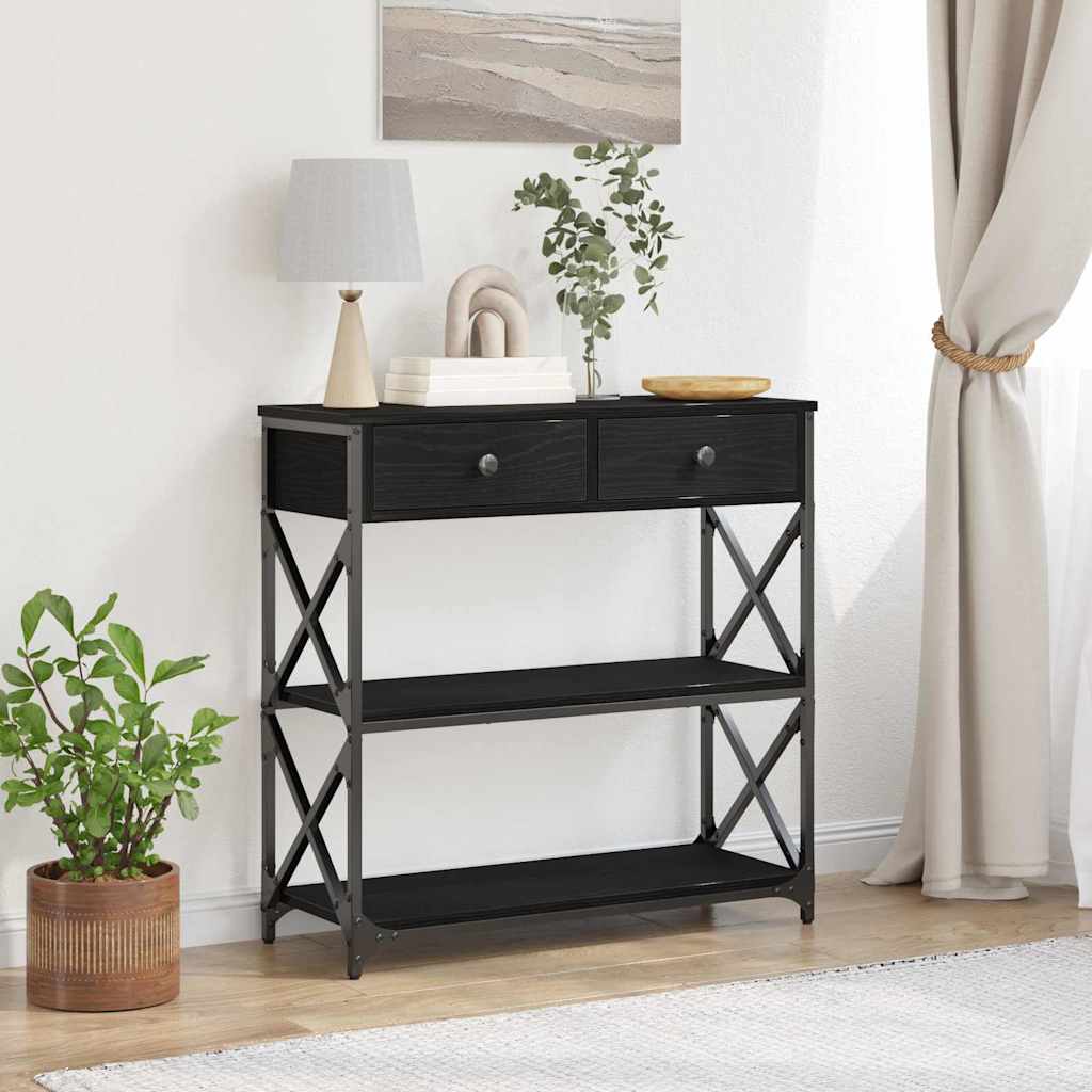 Konsol Bord Svart Ek 75 X 28 X 75 Cm