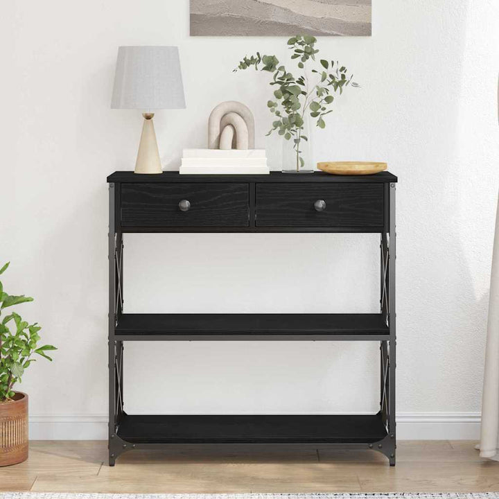 Konsol Bord Svart Ek 75 X 28 X 75 Cm