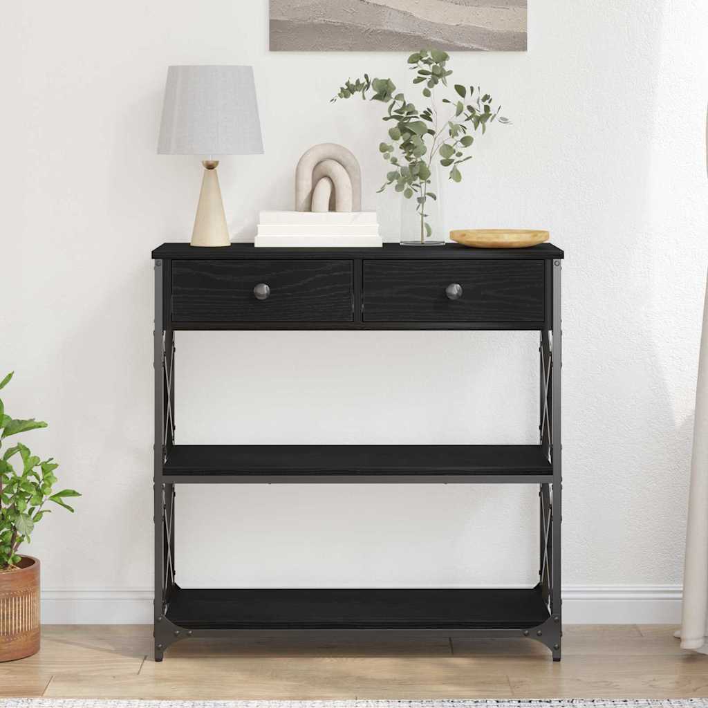Konsol Bord Svart Ek 75 X 28 X 75 Cm