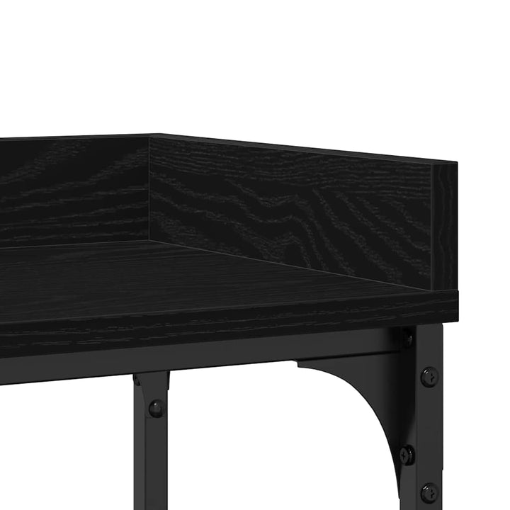 Konsolbord Svart Ek 100 X 30 X 80 Cm