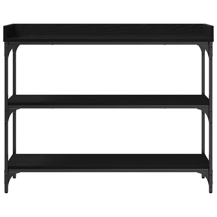 Konsolbord Svart Ek 100 X 30 X 80 Cm