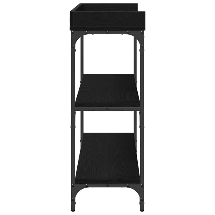 Konsolbord Svart Ek 100 X 30 X 80 Cm