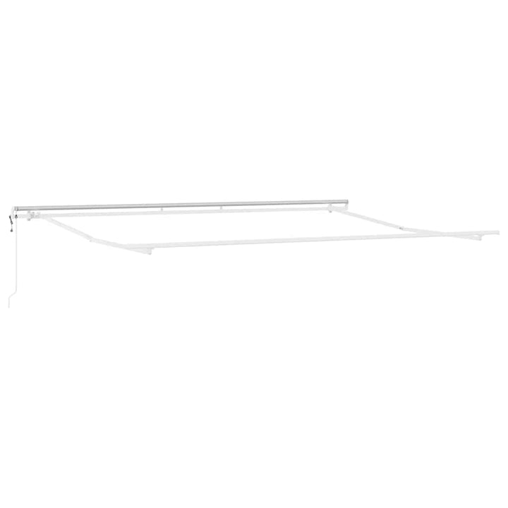 Utdragbar Markis Flerfärgsdesign 400 × 350 Cm Duk Och Aluminium