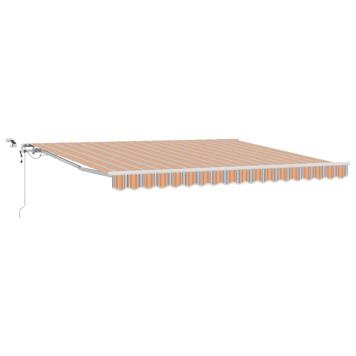 Utdragbar Markis Flerfärgsdesign 400 × 350 Cm Polyester