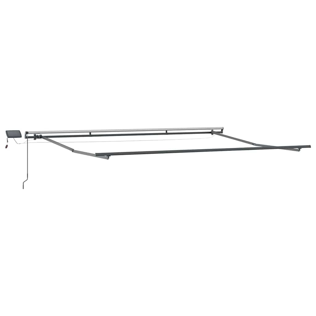 Utdragbar Markis Flerfärgsdesign 400 × 350 Cm Duk Och Aluminium