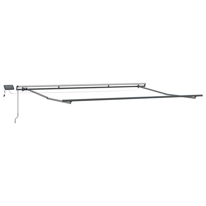 Utdragbar Markis Flerfärgsdesign 400 × 350 Cm Duk Och Aluminium
