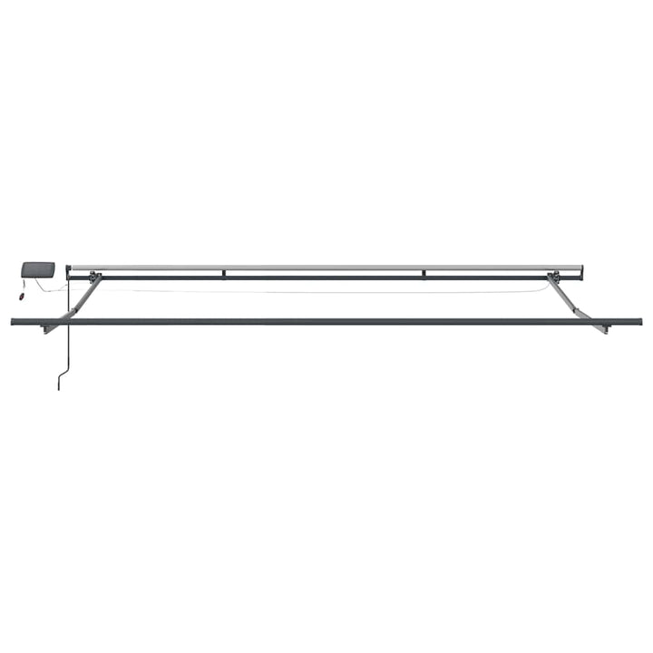 Utdragbar Markis Flerfärgsdesign 400 × 350 Cm Duk Och Aluminium