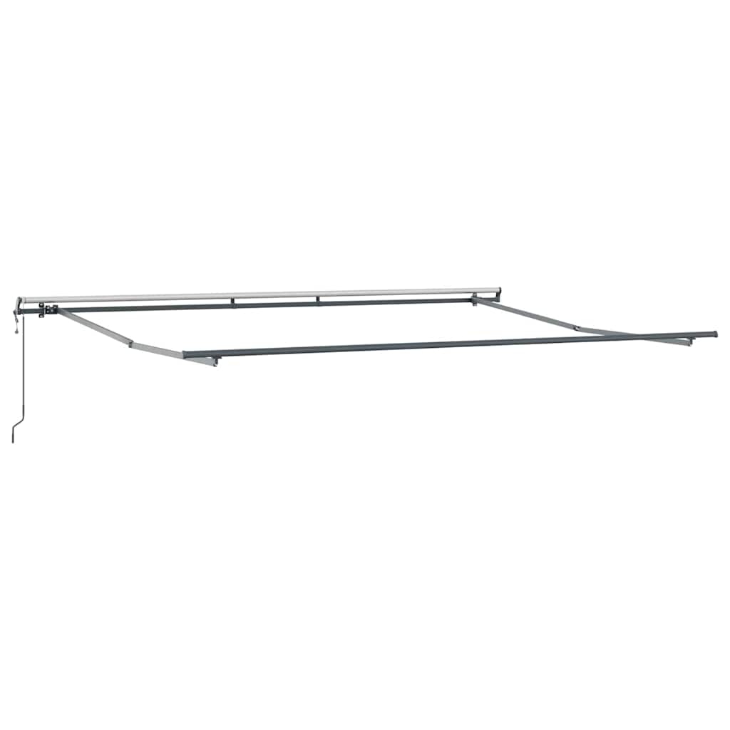 Utdragbar Markis Flerfärgsdesign 400 × 350 Cm Duk Och Aluminium
