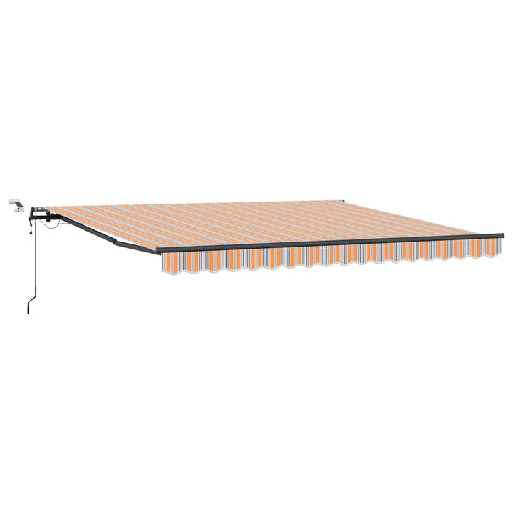 Utdragbar Markis Flerfärgsdesign 400 × 350 Cm Polyester