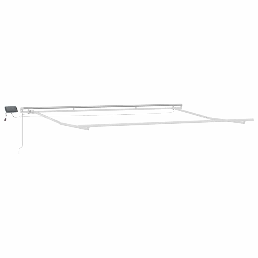 Utdragbar Markis Flerfärgsdesign 450 × 350 Cm Duk Och Aluminium