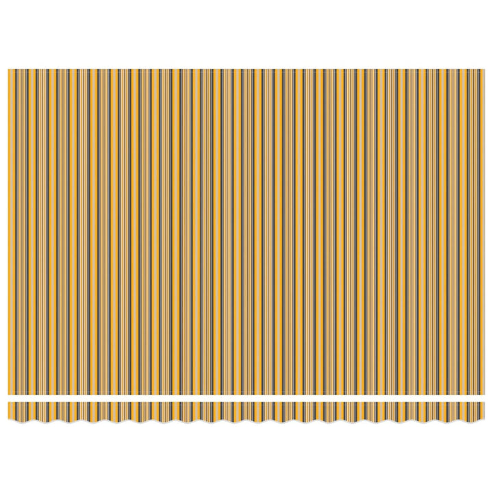 Utdragbar Markis Flerfärgsdesign 450 × 350 Cm Duk Och Aluminium