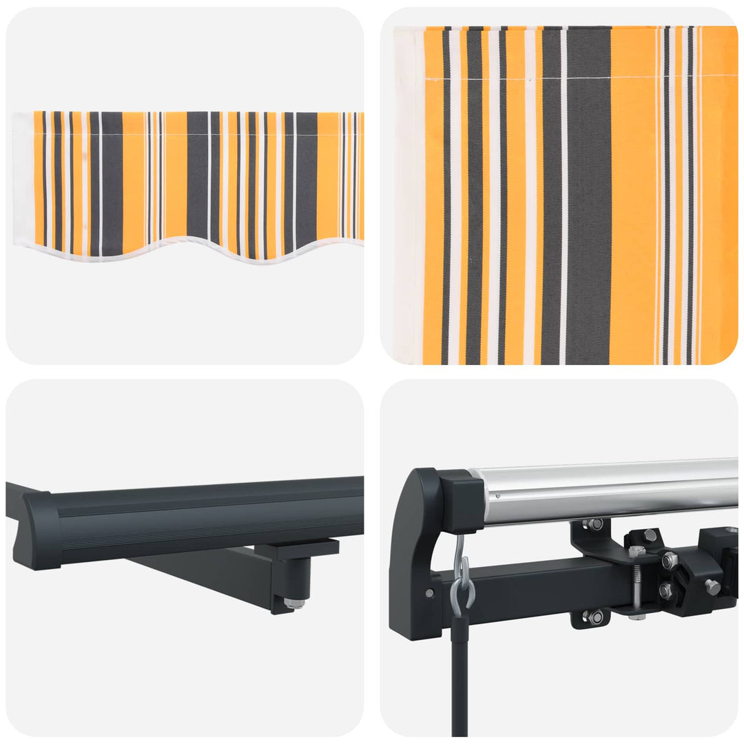Utdragbar Markis Flerfärgsdesign 450 × 350 Cm