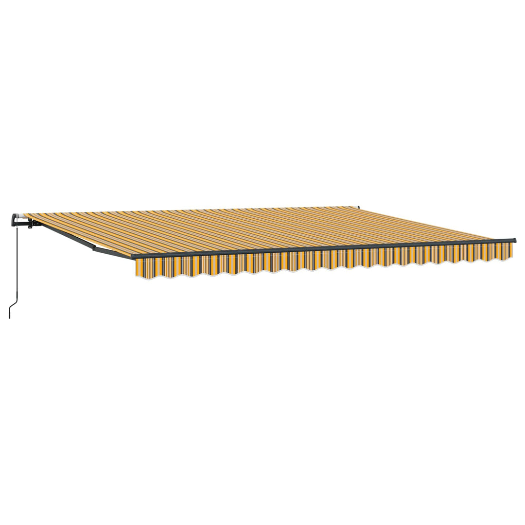 Utdragbar Markis Flerfärgsdesign 450 × 350 Cm