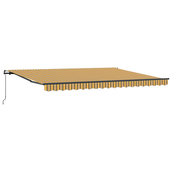 Utdragbar Markis Flerfärgsdesign 450 × 350 Cm