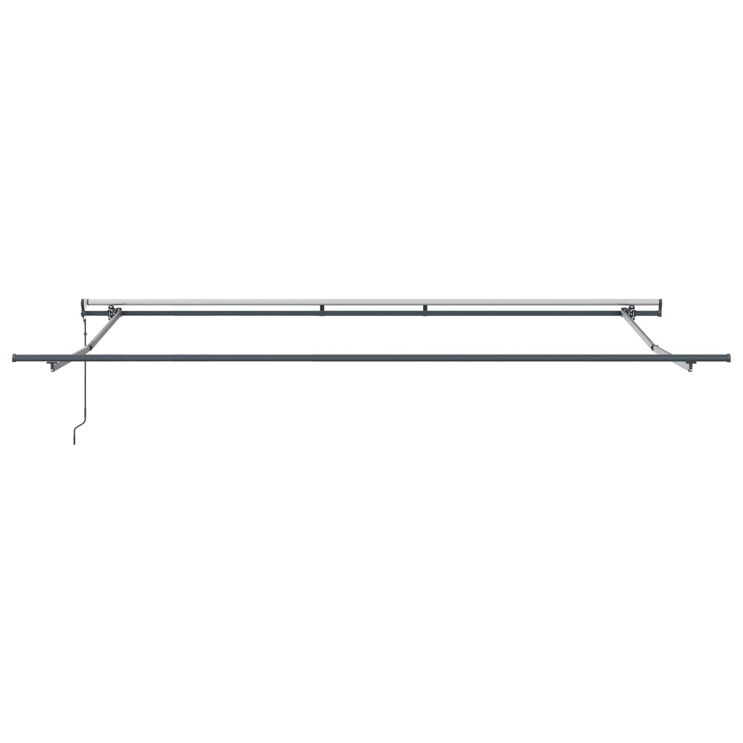 Utdragbar Markis Flerfärgsdesign 450 × 350 Cm Duk Och Aluminium