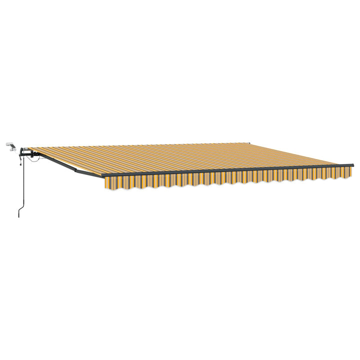 Utdragbar Markis Flerfärgsdesign 450 × 350 Cm Polyester