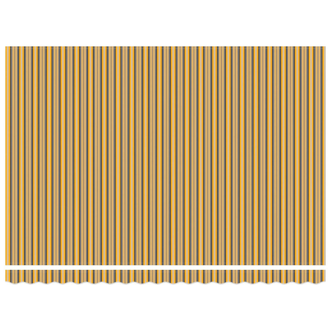 Utdragbar Markis Flerfärgsdesign 450 × 350 Cm Polyester