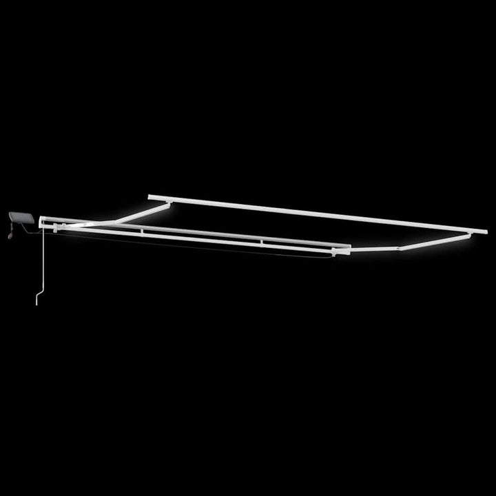 Utdragbar Markis Flerfärgsdesign 500 × 350 Cm Duk Och Aluminium