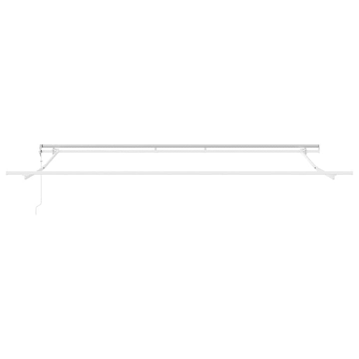 Utdragbar Markis Flerfärgsdesign 500 × 350 Cm Duk Och Aluminium