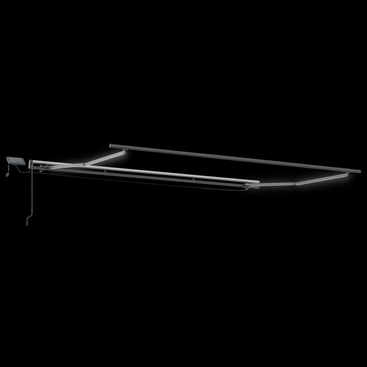 Utdragbar Markis Flerfärgsdesign 500 × 350 Cm Duk Och Aluminium