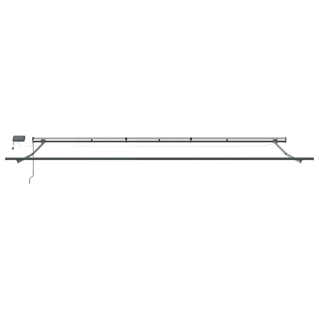 Utdragbar Markis Flerfärgsdesign 600 × 350 Cm Duk Och Aluminium