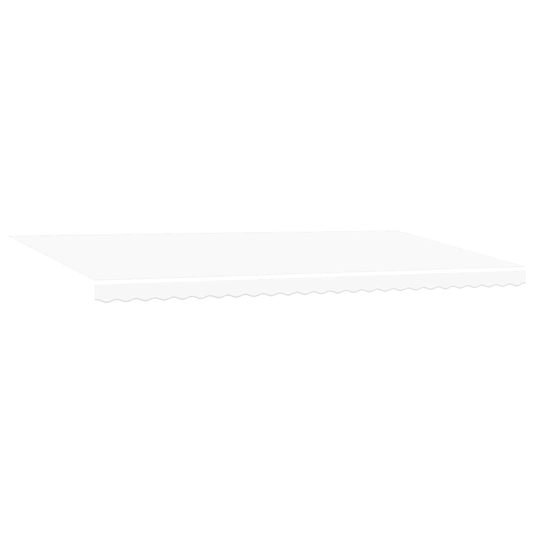 Utdragbar Markis Vit 600 × 350 Cm Polyester