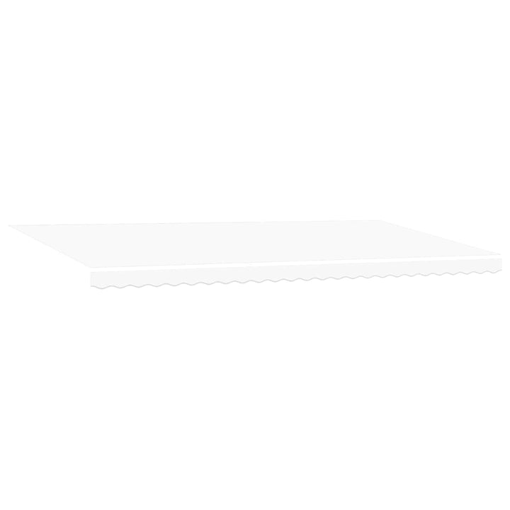 Utdragbar Markis Vit 600 × 350 Cm Polyester