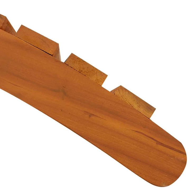 Solsäng 2 Pcs Brun 55 X 184 X 64Cm Massivt Akaciaträ