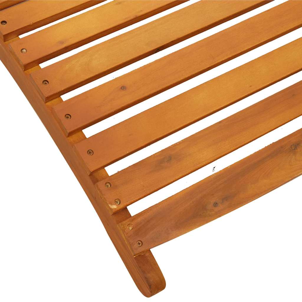 Solsäng 3 Pcs Brun Massivt Akaciaträ