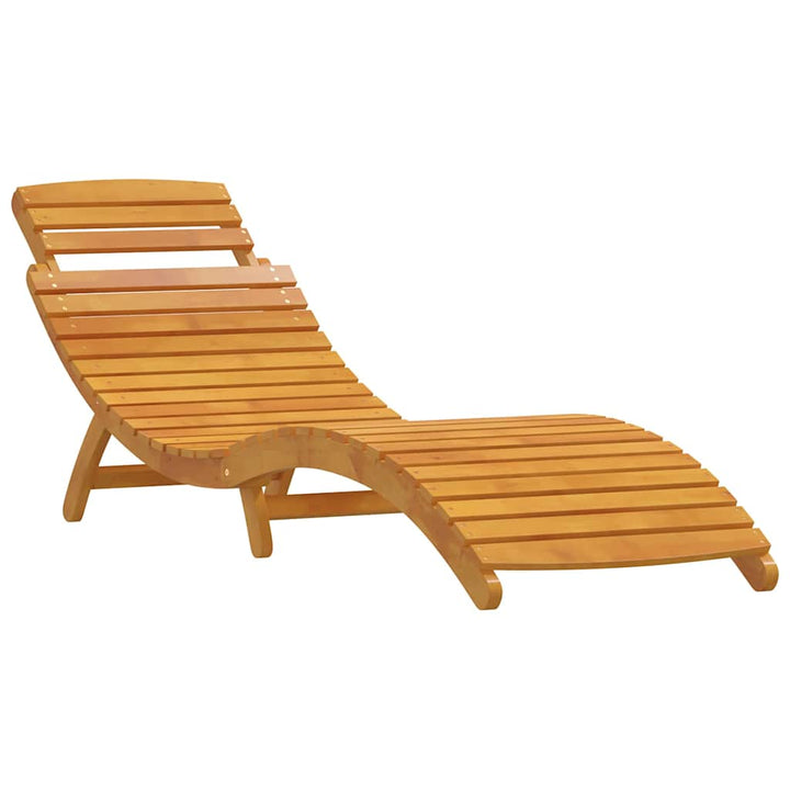 Solsäng 3 Pcs Brun Massivt Akaciaträ